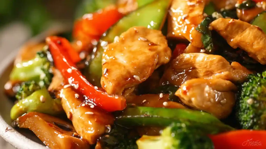Better Than Takeout Chicken with Mixed Vegetable Stir Fry