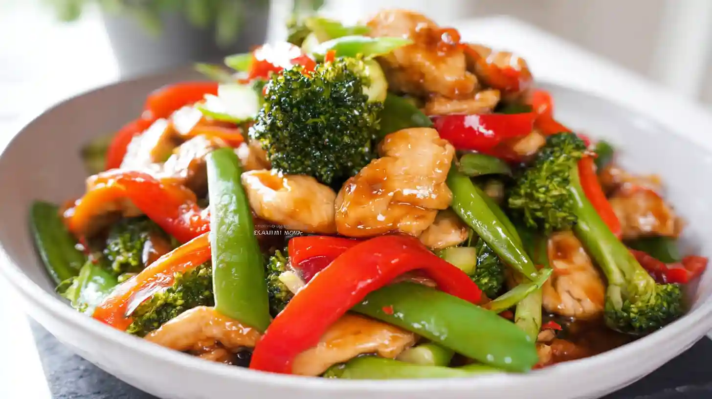 Better Than Takeout Chicken with Mixed Vegetable Stir Fry