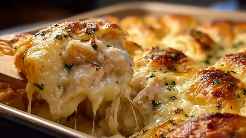 Cheesy Chicken Crescent Bake