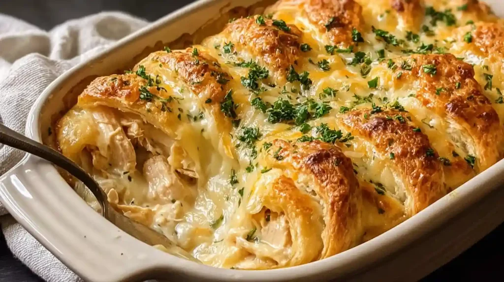 Cheesy Chicken Crescent Bake