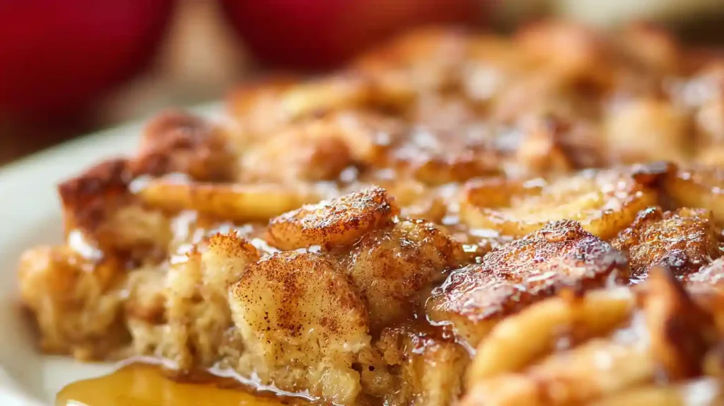 Overnight Cinnamon Apple Baked French Toast Casserole