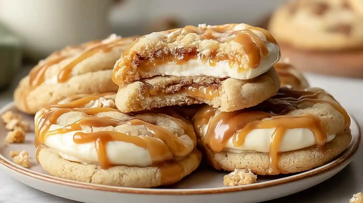 Caramel Cheesecake Cookies