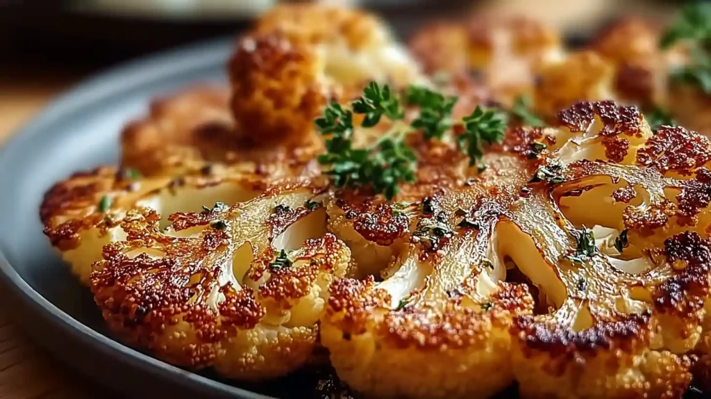 Crispy Baked Cauliflower Steaks