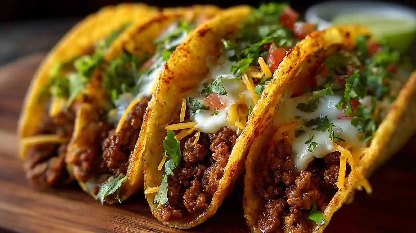 Crispy Ground Beef Tacos Recipe
