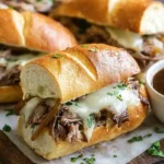 Crockpot French Dip Sandwiches