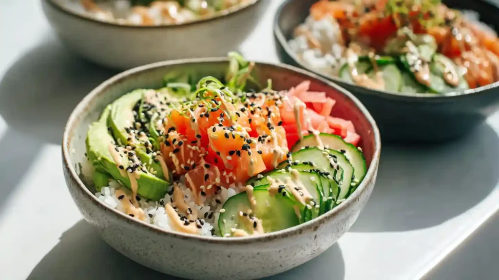 Healthy California Roll Sushi Bowls for Meal Prep