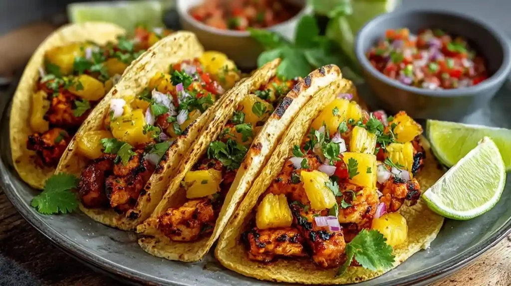 Pineapple Chicken Tacos