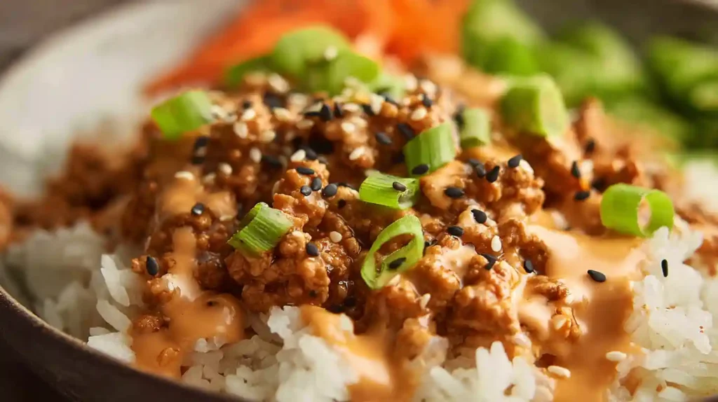 Bang Bang Ground Turkey Rice Bowls