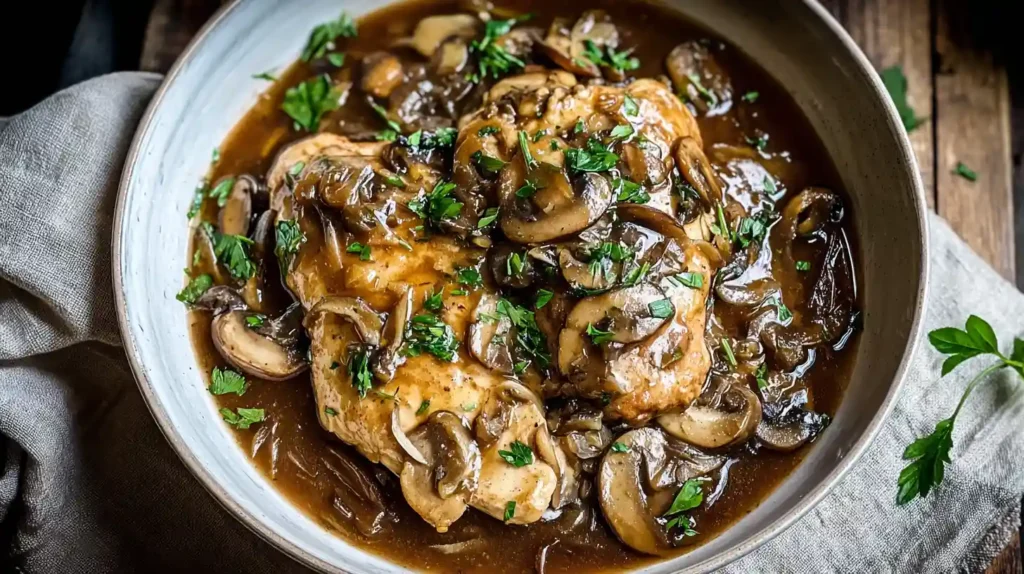 Flavorful Crockpot Chicken Marsala Delight