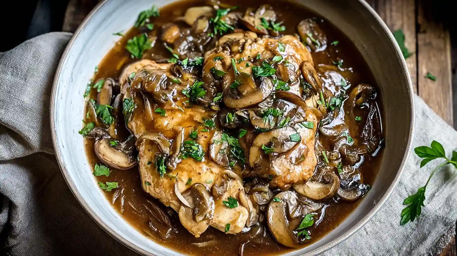Flavorful Crockpot Chicken Marsala Delight