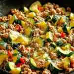 Ground Turkey and Zucchini Skillet