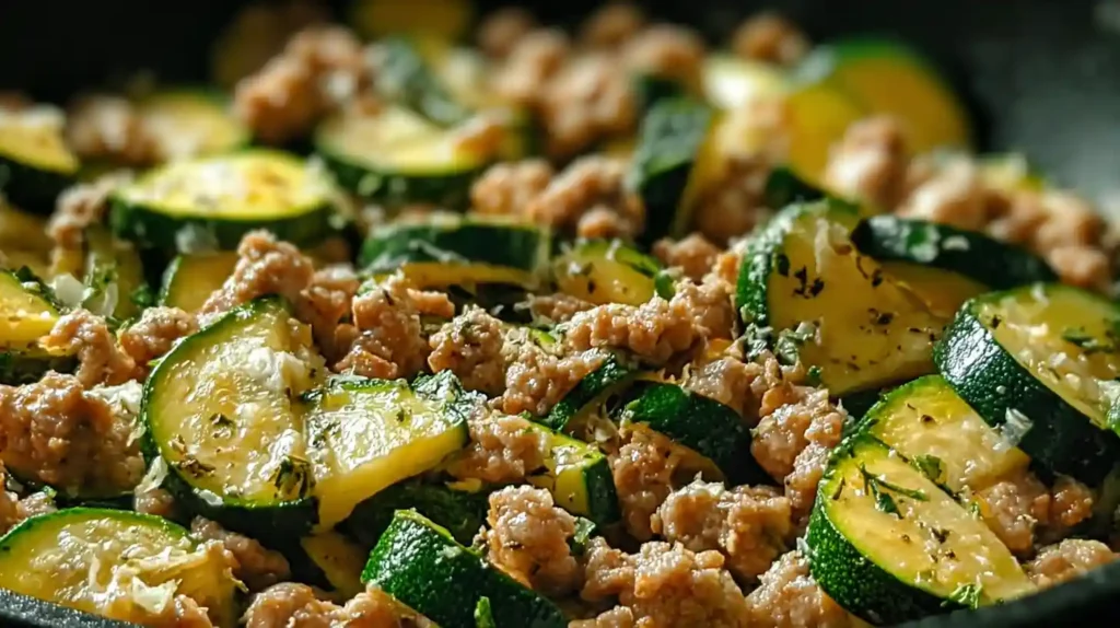Ground Turkey and Zucchini Skillet