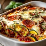 Guilt-Free Zucchini Pizza Casserole Recipe