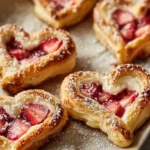 Strawberry Cream Cheese Heart Danishes