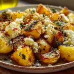 Greek Feta Roast Potatoes